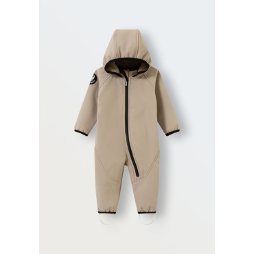 Комбинезон демисезонный мембрана Softshell 80-86 см цвет: бежевый 167-34