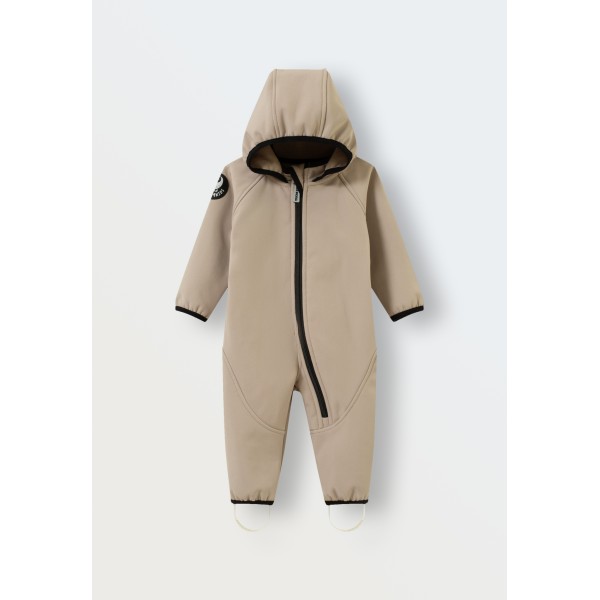 Комбинезон демисезонный мембрана Softshell 80-86 см цвет: бежевый 167-34