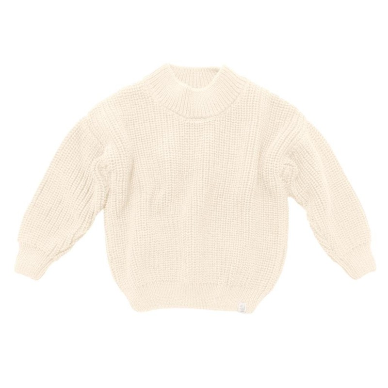 Джемпер вязаный oversize Classic 62-74 см цвет:  льняной 1000-41