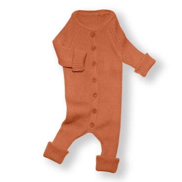 Вязаный растущий комбинезон Simple 56-68 см цвет: кирпичный 7000-105 Вязаный растущий комбинезон Simple 56-68 см цвет: кирпичный 7000-105