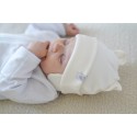 Шапочка из кашкорсе с ушками 36-38 см цвет: экрю 6030-02