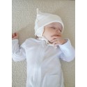 Шапочка из кашкорсе с ушками 36-38 см цвет: экрю 6030-02