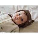 Шапочка из кашкорсе с ушками 36-38 см цвет: шоколад 6030-55