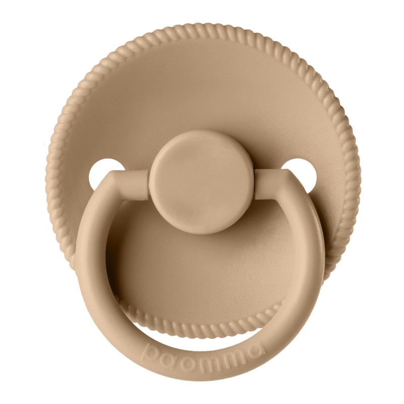 Пустышка Paomma с соской из натурального латекса (S) 0-6 месяцев цвет: hazelnut PPL116