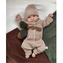Вязаный растущий комбинезон Simple 74-86 см цвет: бронза 7000-55