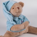 Игрушка для сна с белым и розовым шумом Drema BabyDou " Мишка Дрема " цвет: голубой 102