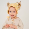 Косынка детская на завязках 46 размер Buba Kids цвет: желтый BKPANAMA302
