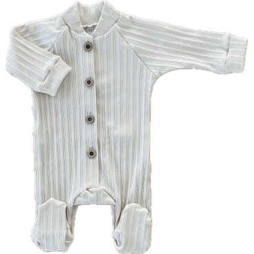 Комбинезон нательный из органического хлопка 56 см Т-214/молочный