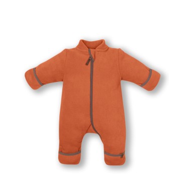 Флисовый комбинезон-поддева Cute 56-62 см цвет: светлый кирпичный 1645-171