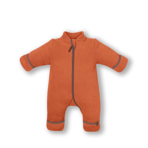 Флисовый комбинезон-поддева Cute 62-68 см цвет: светлый кирпичный 1645-171