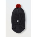 Балаклава-шлем с помпоном 48-50/52 см цвет: графит 3095-53
