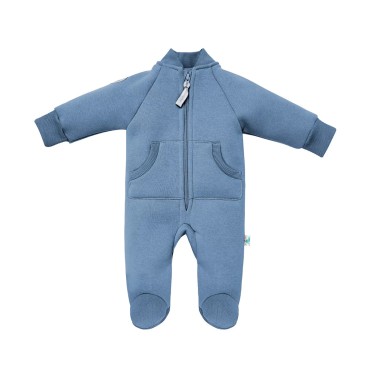Комбинезон из футера с начесом 68 см Fun цвет: светло-синий 1635-73