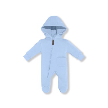 Комбинезон из футера с начесом Toucan 68 см цвет: голубой 1632-12