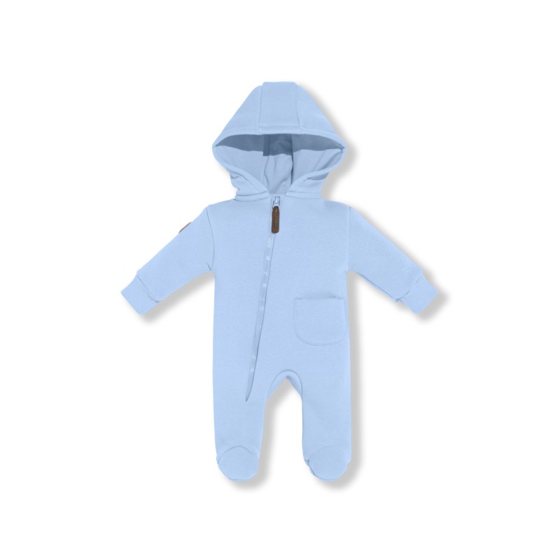 Комбинезон из футера с начесом Toucan 68 см цвет: голубой 1632-12