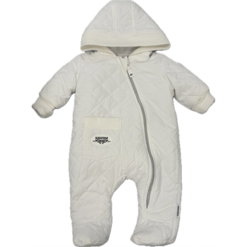 Комбинезон стеганный " Тоторо" 68 см цвет: белый 220-093-202-001 Комбинезон стеганный " Тоторо" 68 см цвет: белый 220-093-202-001