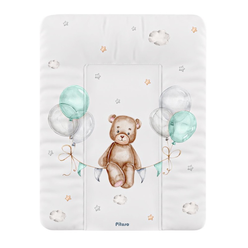 Матрас для пеленания мягкий Мишка на шарах 72*52 см 4210-58