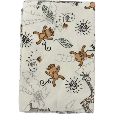 Детская фланелевая пеленка Sofi 80 х 100 см. "Зверята " 22086 Детская фланелевая пеленка Sofi 80 х 100 см. "Зверята " 22086