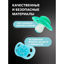Набор пустышек Twistshake 0-6 месяцев 2 шт. цвет: Пастельный синий и зелёный Набор пустышек Twistshake 0-6 месяцев 2 шт. цвет: Пастельный синий и зелёный