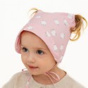 Косынка детская на завязках 46 размер Buba Kids цвет: нежно-розовый BKPANAMA301