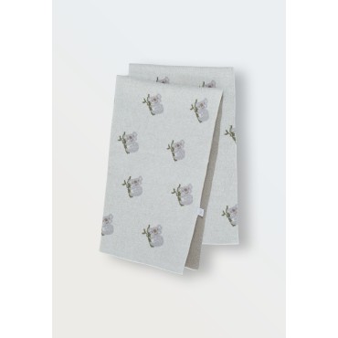 Плед вязаный Simple 90*90 см Коалы 8060-240