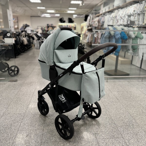 Коляска детская 2 в 1 Bjoy Mia ткань цвет: sage Коляска детская 2 в 1 Bjoy Mia ткань цвет: sage