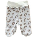Ползунки для малыша 50 см Newborn принт: пятнышки капучино Т-132