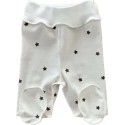 Ползунки для малыша 50 см Newborn принт: звездочки монохром Т-132