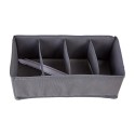 Органайзер для хранения вещей Polini Home 4 секции цвет: серый