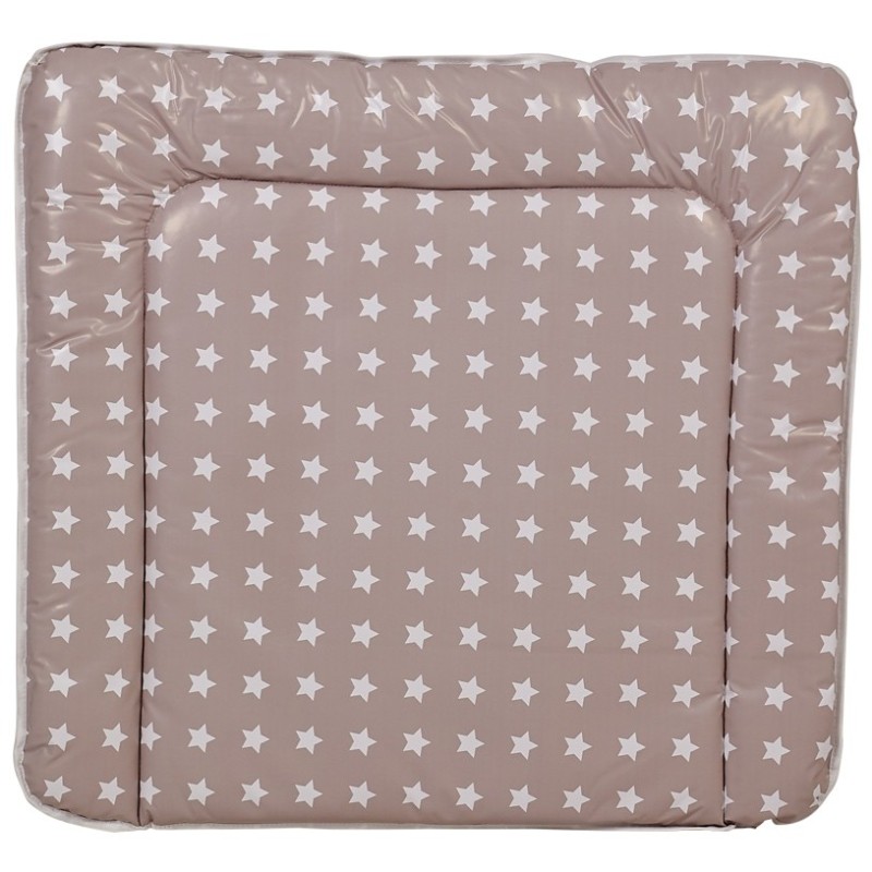 Матрас для пеленания 77х72 см Polini kids Звезды цвет: макиато-белый 0002299-26
