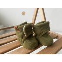 Пинетки из флиса Cute 3-8 месяцев цвет: теплый хаки 2200-161