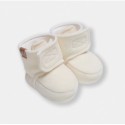 Пинетки из флиса Cute 3-8 месяцев цвет: экрю 2200-02