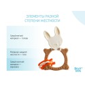 Универсальный прорезыватель BUNNY TEETHER цвет: шоколадный