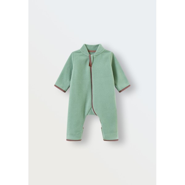 Флисовый комбинезон-поддева Cute 62-68 см цвет: базилик 1645-233