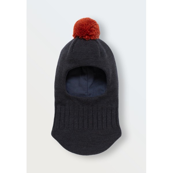 Балаклава-шлем с помпоном 42-46/48 см цвет: графит 3095-53