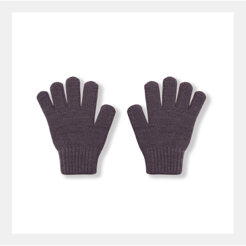 Перчатки детские вязаные М (2-4 года) цвет: графит 3590-53