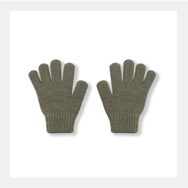 Перчатки детские вязаные М (2-4 года) цвет: светлый хаки 3590-119