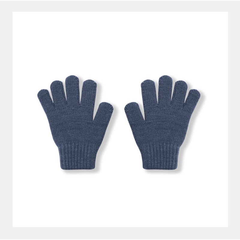 Перчатки детские вязаные М (2-4 года) цвет: джинс 3590-120