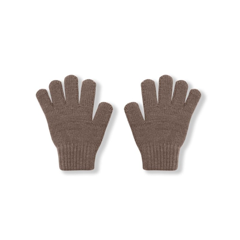 Перчатки детские вязаные S (1-2 года) цвет: кофе 3590-121