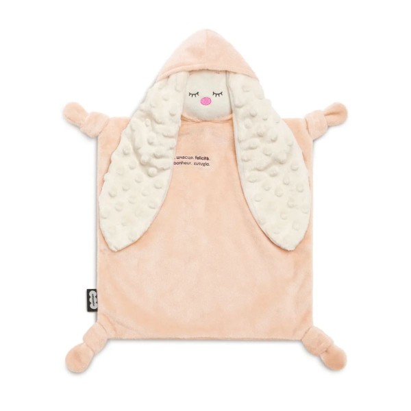 Игрушка мягконабивная комфортер-платочек Зайка бежевый 940