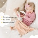 Игрушка мягконабивная комфортер-платочек Зайка бежевый 940