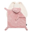 Игрушка мягконабивная комфортер-платочек Зайка пудра 815