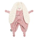 Игрушка мягконабивная комфортер-платочек Зайка пудра 815