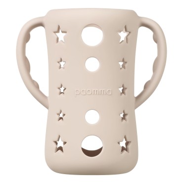 Силиконовый чехол для бутылочки Paomma 240 мл цвет: Almond milk PSC118