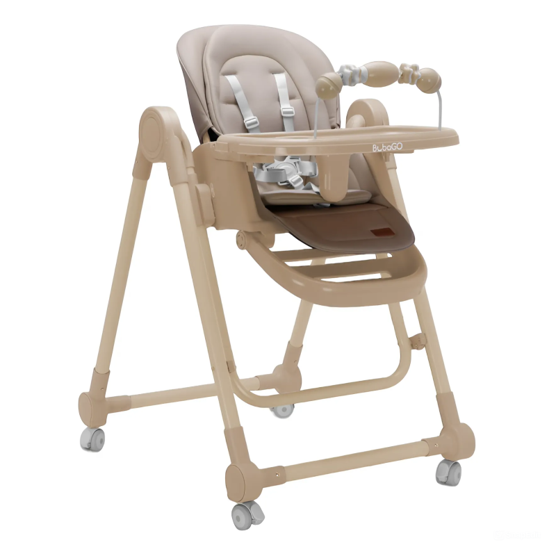 Стульчик-качели для кормления 2 в 1 Bubago Pablo цвет: бежевый BG 139-2 Стульчик-качели для кормления 2 в 1 Bubago Pablo цвет: бежевый BG 139-2