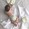 Эко-подгузники Offspring Newborn 2-4 кг 56 шт цвет: авокадо