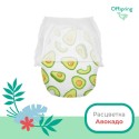 Эко-подгузники Offspring Newborn 2-4 кг 56 шт цвет: авокадо
