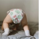 Эко-подгузники Offspring Newborn 2-4 кг 56 шт цвет: арбузы