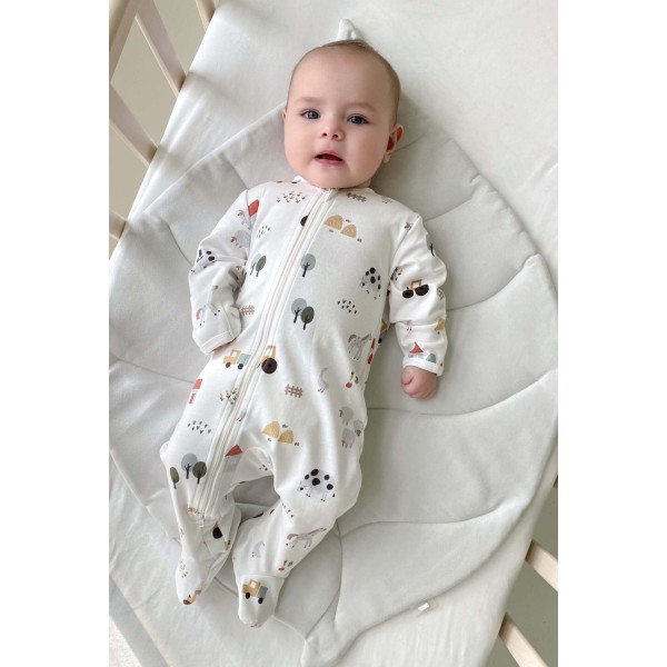 Слип на молнии 68 см цвет: ферма 1400-296