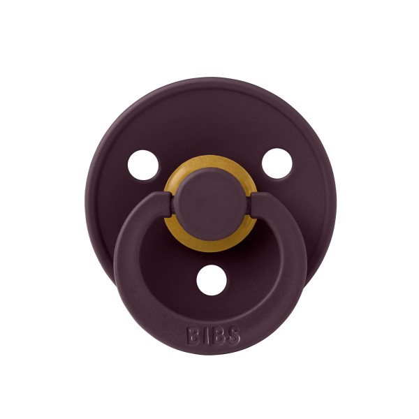Cоска-пустышка BIBS Colour Latex 0-6 месяцев цвет: plum