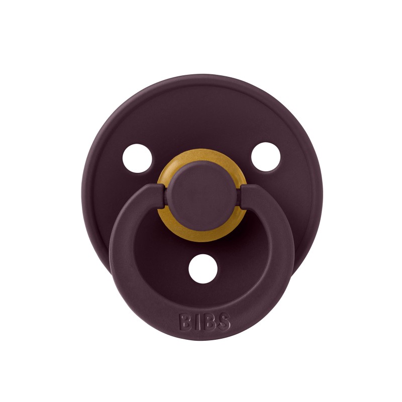 Cоска-пустышка BIBS Colour Latex 0-6 месяцев цвет: plum